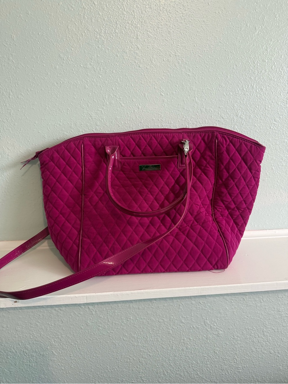 Vera Bradley Pink Quilted Shoulder Bag
